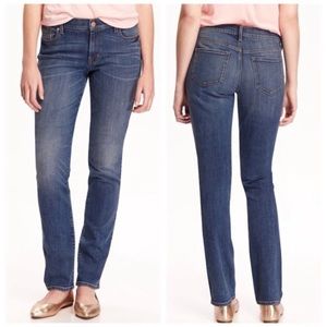 🌸3/$25 Old Navy Classic High Rise Straight Leg Jeans, Medium Wash, Size 8 Short